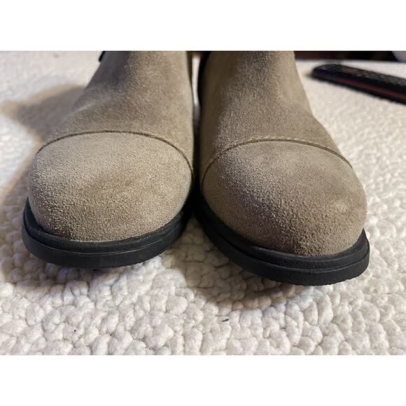 Sorel‎ Women's Boots Ankle Women’s Size 6.5 Zebra Print Taupe Suede Bootie - Picture 4 of 8